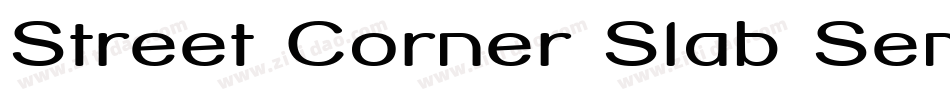 Street Corner Slab SemiBold字体转换